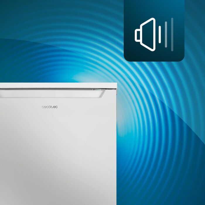 Міні-холодильник Cecotec Bolero CoolMarket TT 107: 107 л, клас E, регулювання температури, ящик для овочів, морозильна камера, тиха робота, чорний/білий