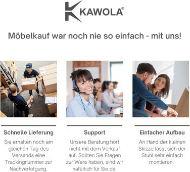Крісло-гойдалка Kawola Stella з тканиною, поліестер та дуб, для вітальні та куточків для читання, сучасний дизайн та комфорт