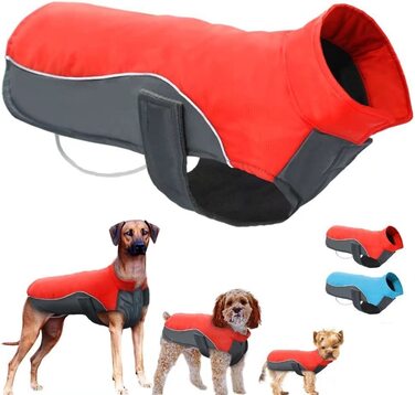 Теплий спортивний жилет для собак Berry, світловідбиваючий, для сніжної одягу, доступний в 8 розмірах для маленьких, середніх і великих собак 3XL груди 62-70 см, довжина спини 63 см червоний