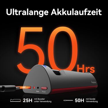 Бездротовий термометр для м'яса з Wi-Fi та Bluetooth, моніторинг через додаток, таймер та сповіщення, водонепроникний (IP67) та маслостійкий, для BBQ, духовки, гриля, кухні MMP1