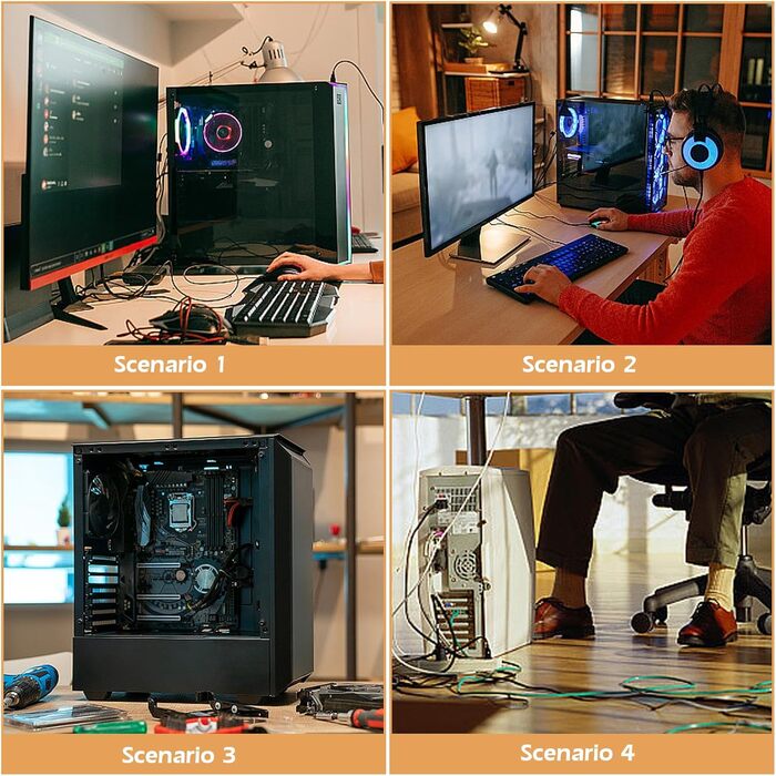 Підставка для комп'ютера SPORWAY: регульована платформа з роликами, під стіл, для корпусу ПК (біла)