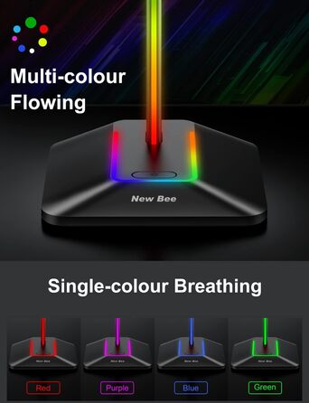 Нова підставка для гарнітури bee RGB із зарядним пристроєм USB-C і передачею даних, універсальна для всіх навушників