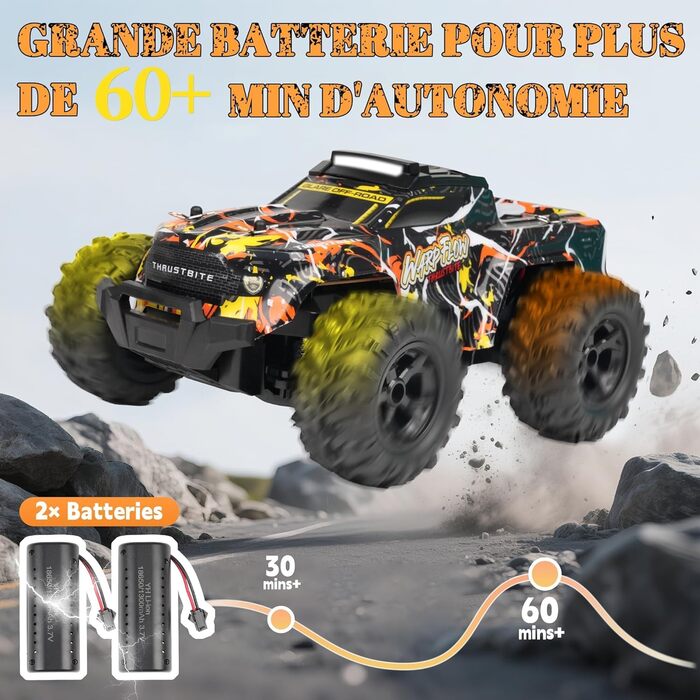 RC Автомобіль 1:18 Gelb - Швидкісний позашляховик 2.4GHz з LED, 25 км/год, 2 акумулятори для хлопчиків від 3 років