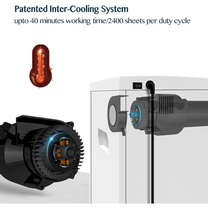 Шредер для документів WOLVERINE P5 SD9101 (Білий) – 8 листів, супер мікроріз, 17л контейнер