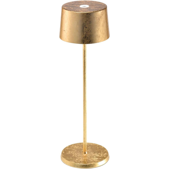 Zafferano Olivia Pro - портативна LED-лампа з торшером, регулювання яскравості, 2700-3000K, 35 см (золота)