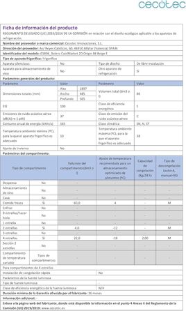 Холодильник Cecotec Bolero CoolMarket 2D Origin 86L Beige: Ретро дизайн, 89.3 x 48.7 см, 86 л, Клас E, з Ice Box та внутрішнім освітленням