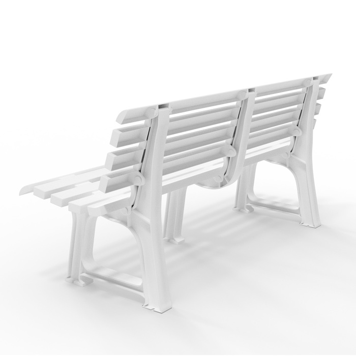 Лавка садова Orchidea White 145x49x74см