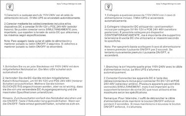 Mini UPS з внутрішньою батареєю високої ємності: 5V/9V/12V/PoE виходи для роутерів, камер, сигналізації