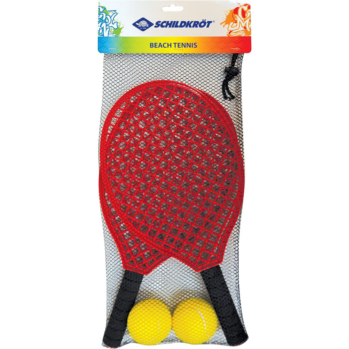 Набір для пляжного тенісу Schildkrt, 2 ракетки, 2 м'ячі, сумка для сітки