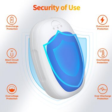 Електричні грілки для рук 2 шт. з 3 режимами нагріву, багаторазові, портативні, для дітей, чоловіків, жінок, подарунок (блакитні)