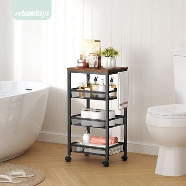 Органайзер Relaxdays для ванної кімнати з 4 ярусами