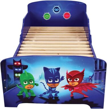 Дитяче ліжко Fun House 712868, Pyjamahelden, 140x70 см, з ламелями, блакитне