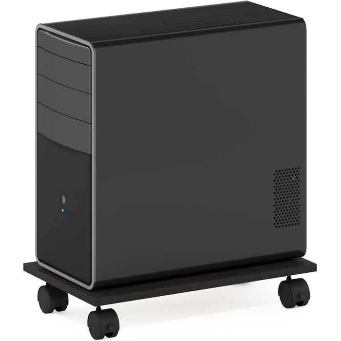 Підставка для комп'ютера та принтера Furinno Econ Home Office з роликами, Espresso, 1-рівнева