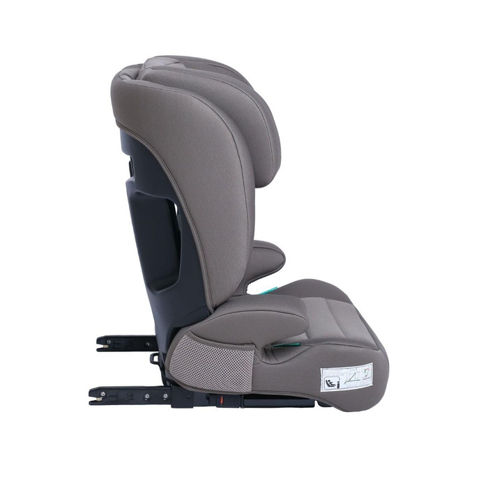 Дитяче крісло/автокрісло Novi Baby James Premium i-Size ISOFIX, від 3,5 до 12 років, від 100 до 150 см, регулюється до бустера, регульований по висоті підголівник, знімна спинка (сіро-коричнева)