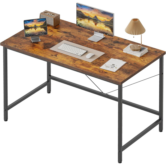 Комп'ютерний стіл Mericonia 120 см, ігровий стіл для невеликих приміщень, білий стіл для дому та офісу, стіл для студентів