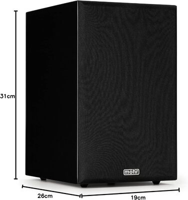 Компактна колонка Mohr Shine 3 HiFi, рояльний лак глянцевий чорний