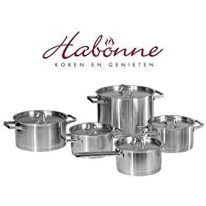 Набір каструль Habonne Robust 5 предметів нержавіюча сталь