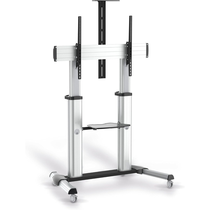 Підставка для телевізора Conecto TV Stand - мобільна, поворотна, регульована по висоті, 55-100 дюймів, модель LM-FS03G, срібна