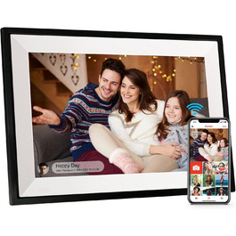 Frameo Цифровий фоторамка 10.1 дюйма, WALN, 32 ГБ, автоповорот, відправка фото/відео через додаток