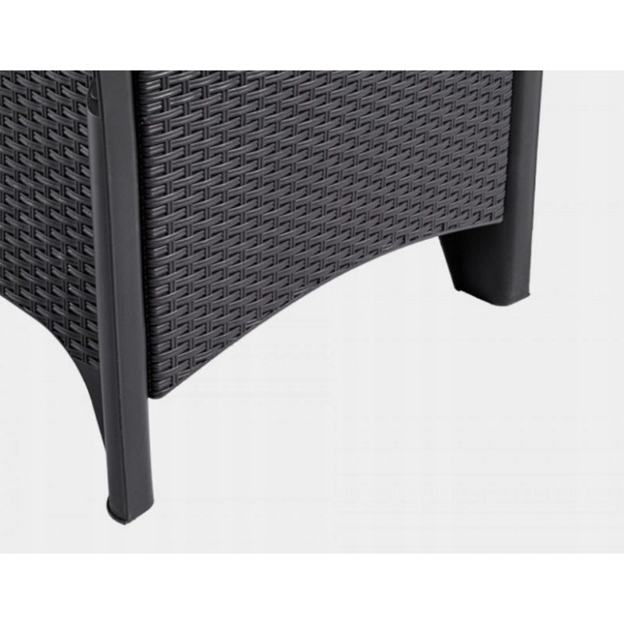 Комплект садових меблів 3в1: столик та 2 крісла з ротанга для тераси та саду, сучасний стиль