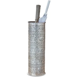 Підставка для парасольки Loberon Nhou, алюміній, H/Ø 60/20 см, антикварне срібло, антикварне срібло