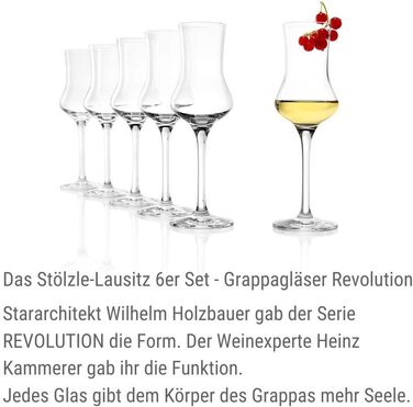 Набір келихів для грапи Stölzle Lausitz 6 шт 90 мл скляні