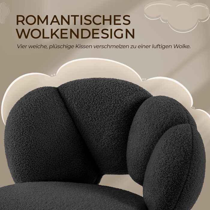 Крісло офісне Yaheetech, ергономічне, чорне, регульоване по висоті, до 136 кг, для дому/офісу