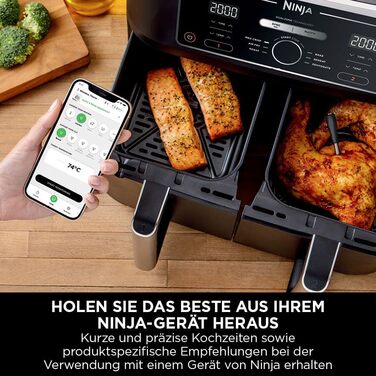 Бездротовий термометр Ninja ProChef для приготування їжі, гриля та Air Fryer, Bluetooth, 50м, водонепроникний