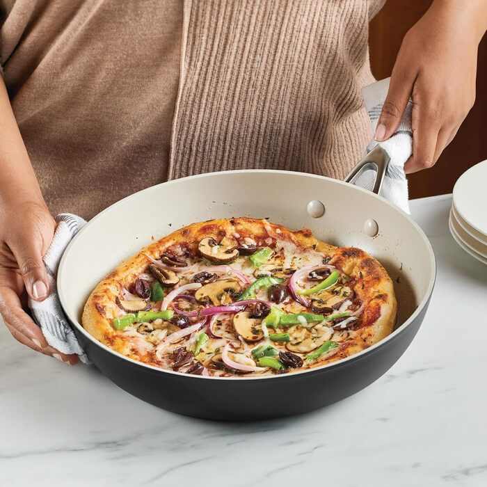 Набір посуду KitchenAid Harteloxierte Keramik, 9-ти частинний, матовий чорний (12.25 дюймів)