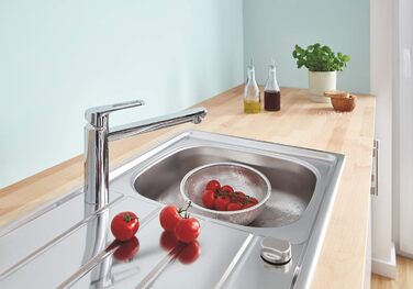 Змішувач для раковини Grohe 31715000 BauCurve, хром