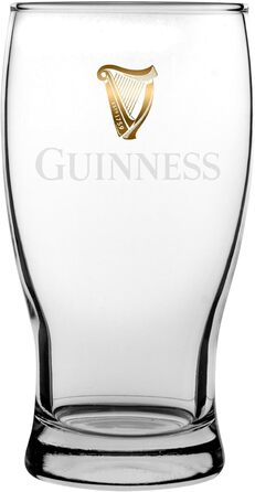 Склянки для пива Guinness Pint 2X 568 мл - Набір келихів для крафтового пива, лагер, ель - Міцне скло для бару та кухні