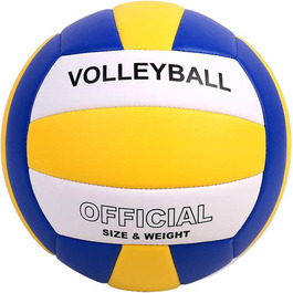 Пляжний волейбол Яньодо м'який сенсорний волейбол Розмір 5 Розмір 5 жовто-Біло-синій