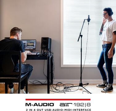 M-Audio Air 192|6: USB аудіоінтерфейс для запису в студійній якості (2 XLR/Line входи + софт)