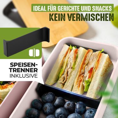 Набір Bento Box Moritz & Moritz (3 шт.) - Японський ланч-бокс для дорослих та дітей - 2 шт. рожевого кольору