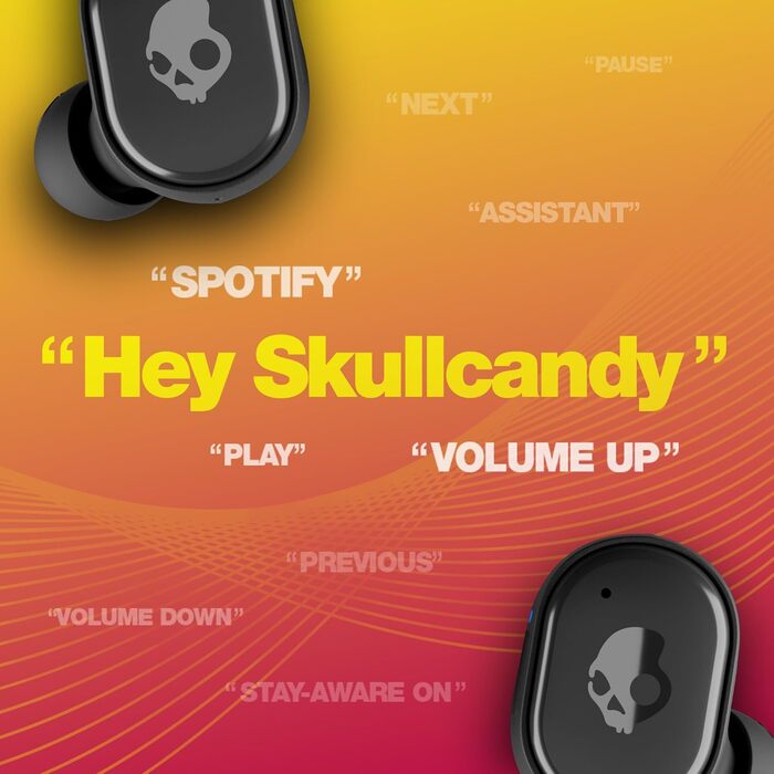 Бездротові навушники-вкладиші Skullcandy Grind, 40 годин батареї, Skull-iQ, Alexa, Micro, сумісні з iPhone/Android