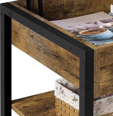 Журнальний столик Yaheetech з регульованою висотою, для вітальні, з металевим каркасом