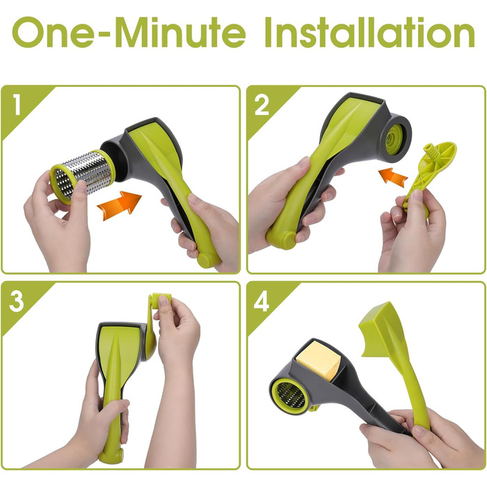 Машинка для нарізання овочів Mastertop 5-в-1: нарізувач, тертка, слайсер для овочів, фруктів та сиру