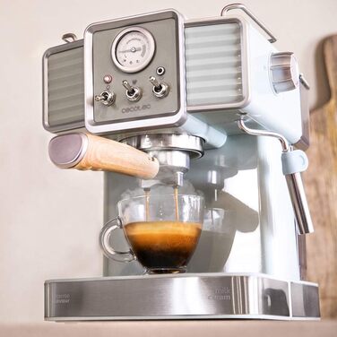 Кавомашина Cecotec Cumbia Power Espresso 20 Barista Aromax: 2900 Вт, 2 системи нагріву, 20 бар, манометр, подвійний фільтр