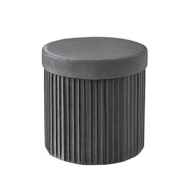 Relaxdays Пуф із оксамиту з об'ємом 30 літрів для зберігання