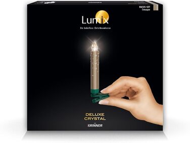 Krinner Lumix Crystal IR: елегантний набір з кристалами Swarovski, шампань, 10 штук, з пультом дистанційного керування