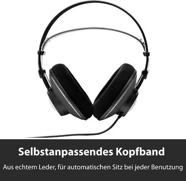 Студійні навушники-вкладиші AKG K612PRO відкритий, преміум еталонний клас, зручний дизайн, чорний