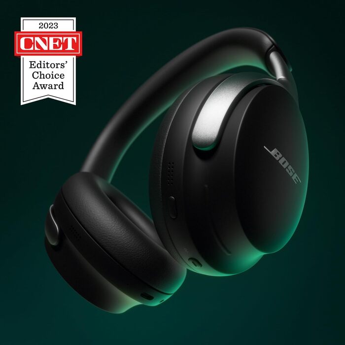 Накладні навушники з шумозаглушенням Bose QuietComfort Ultra, акумулятор 24 години, з мікрофоном, чорний