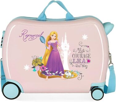 Валіза дитяча Disney Princesses рожева, 50x39x20 см, жорсткий пластик, комбінована застібка, 34 л, 1,8 кг, 4 колеса