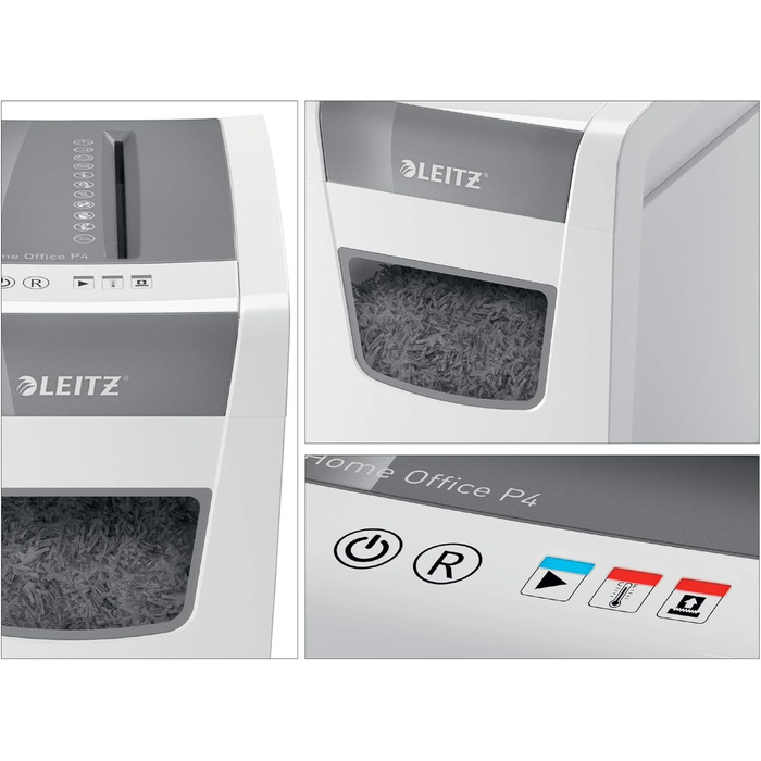 Шредер Leitz IQ Aktenvernichter Home Office: безпечний знищення документів, P4, 23L, для офісу, білий