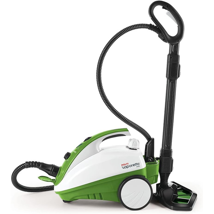 Пароочисник Polti Vaporetto Smart 35 MOP зі щітковою силою випаровування, 3,5 бар, вбиває та усуває 99,99* вірусів, мікробів та бактерій Зелений/Білий