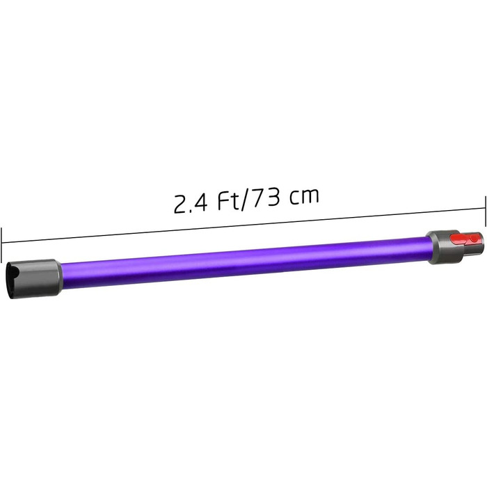 Трубка MOPEI для пилососа Dyson V7, V8, V10, V11, V15, 73 см лілова