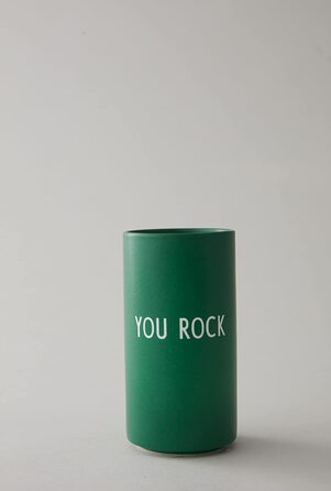 Улюблена Ваза Design Letters, любов-декоративна ваза з різними функціями в модних кольорах, аксесуари продаються окремо, можна мити в посудомийній машині, Висота 11 см x діаметр 5,5 см. (Трава зелена)