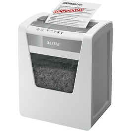 Шредер Leitz IQ Office P5 Mikroschnitt: 10 листів, для офісу, білий