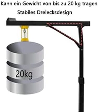 Складаний столик для ноутбука NICEME: регульована висота та кут нахилу, 43x43 см, чорний