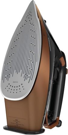 Праска Grundig SI 8050 з датчиком руху SteamSense, 3000 Вт, керамічна підошва, автоматичне відпарювання, Drip Stop, чорно-коричневий колір